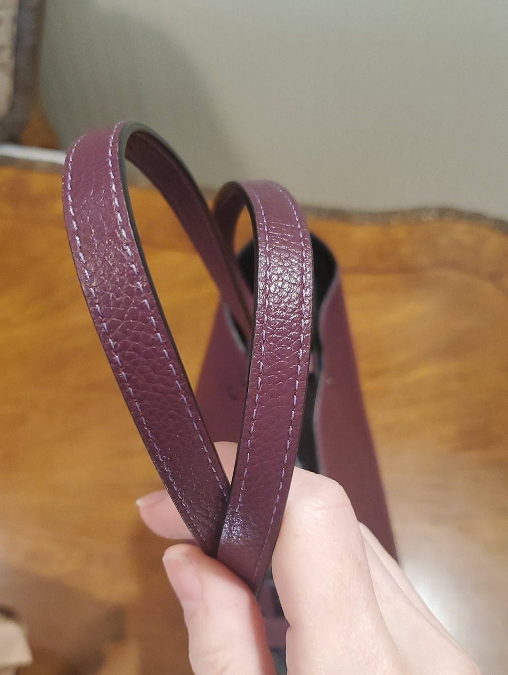 Like NEW Coach Plaza Tote In Boysenberry - Picture 7 of 14